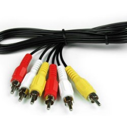 ΚΑΛΩΔΙΟ ΣΥΝΔΕΣΗΣ AV ΕΙΚΟΝΑΣ - ΗΧΟΥ  3 - RCA ΣΕ 3 -RCA (M-M) 2M