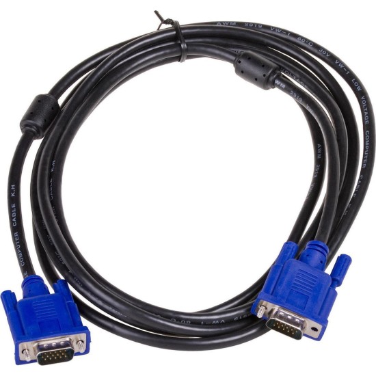 ΚΑΛΩΔΙΟ VGA HD 15PIN ACULINE  CABLE M-M  (2XFERRITES) 3M