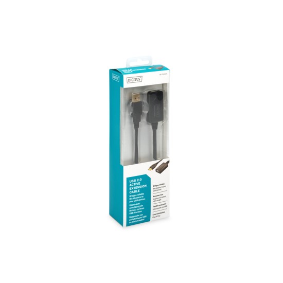 Καλώδιο USB Active επέκτασης DIGITUS DA-70130-4 USB 2.0 