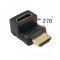 ΑΝΤΑΠΤΟΡΑΣ ΓΩΝΙΑΚΟΣ  TREVI HDMI MALE ΣΕ HDMI FEMALE 