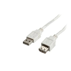 Καλώδιο USB ΕΠΕΚΤΑΣΗΣ Powertech USB 2.0  MALE σε USB female 5m 