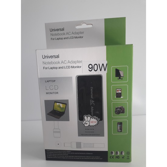 ΦΟΡΤΙΣΤΗΣ UNIVERSAL 90W ΓΙΑ LAPTOP, LCD ΟΘΟΝΗ, ΦΩΤ.ΜΗΧΑΝΗ
