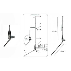 ANTENNA CB Sirio Boomerang 27Mhz