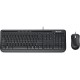 SET Πληκτρολόγιο-Ποντίκι Microsoft 600 WIRED Ενσύρματο Black 