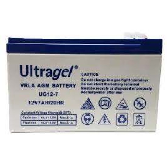 Μπαταρία μολύβδου 12V, 7Ah - ULTRAGEL