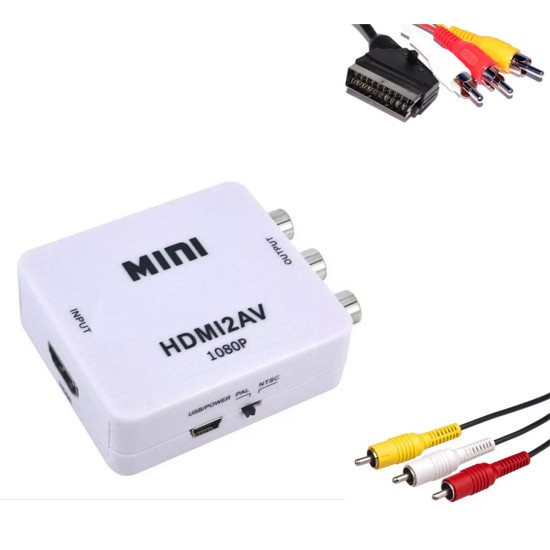 ΜΕΤΑΤΡΟΠΕΑΣ  3 x RCA ( AV ) ΣΕ HDMI 
