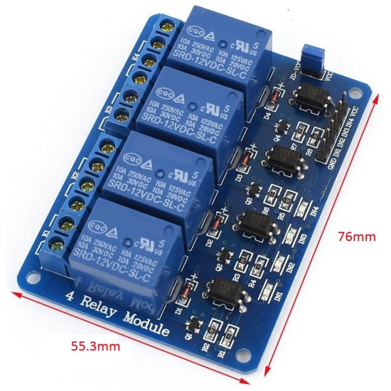 Relay Module - 4 Channel 12V