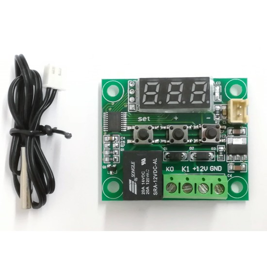 Ψηφιακό Θερμόμετρο με θερμοστάτη NTC -50 - +110°C 12v Dc