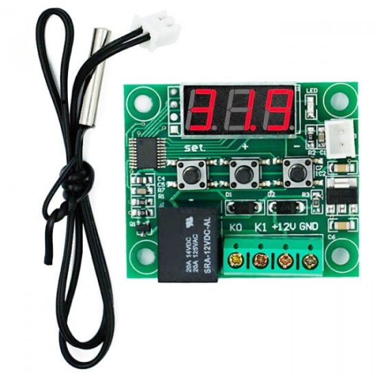 Ψηφιακό Θερμόμετρο με θερμοστάτη NTC -50 - +110°C 12v Dc