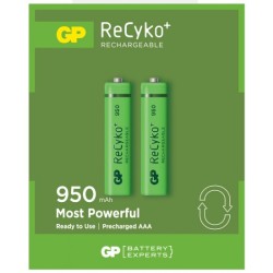 GP Recyko επαναφορτιζόμενες μπαταρίες AAA 950mAh NiMh 1.2V