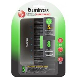 Uniross Φορτιστής Rapid 8 Θέσεων USB