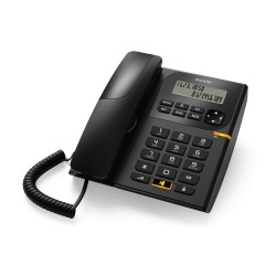 Alcatel Ενσύρματο Τηλέφωνο με Αναγνώριση Κλήσης Μαύρο T58